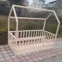 تخت کودک کلبه ای کشو دار