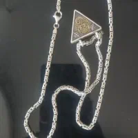 گردنبند زنجیر کرال نقره زنجیر گردنبند ایتالیا