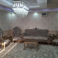 مبلمان استیل 7نفره با میز وسط عسلی