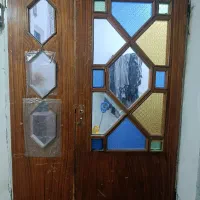 درب چوبی پذیرایی