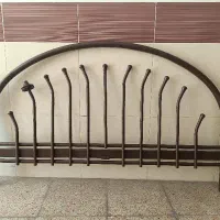 تخت خواب دو نفره فلزی همراه با تشک
