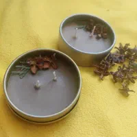 شمع داخل ظرف درب دار
