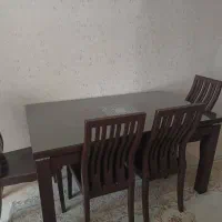 میز نهارخوری چوبی ۶ نفره