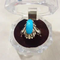 انگشتر فیروزه عجمی رکاب تهران کریمی