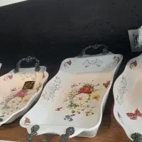 ظروف سرامیکی کادویی طرح گل سرخ شرف آباد