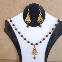 بدلیجات سنگ اصل گردنبند گوشواره