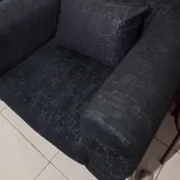 مبل تک نفره مشکی