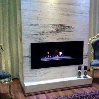 شومینه گازی دیواری طرح LCD ۱۲۰ سانت