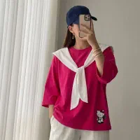 تیشرت باکسی شالی کرواتی تیشرت سامر عمده