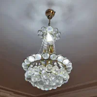 دو عدد لوستر کریستالی