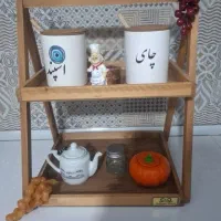 استندچوبی با وسیلهای کامل