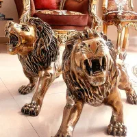 دوعدد شیر برنز  بی نظیر