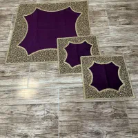 رومیزی مخمل سنگ دوزی تمام دست دوز
