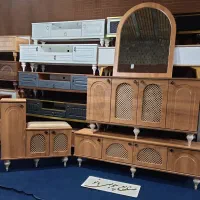 کنسول با آینه و میزتلویزیون و جاکفشی رنگ جذاب جدید