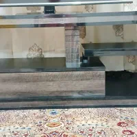 میزتلوزیون مشکی قهوه ای