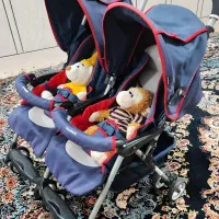 کالسکه goodbaby مدل دوقلو درحدنو
