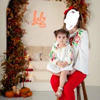 لباس یلدا شومیز مادر و دختر