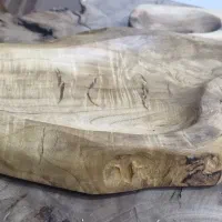 ظروف سرو چوب طبیعی دست ساز گردو