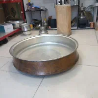 لگن مسی بزرگ تمیزسایزدهنه ۷۴ وزن ۱۱کیلوتمیز