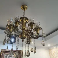 لوستر 8 شعله برنجی