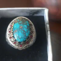 انگشتر نقره فیروزه دست ساز
