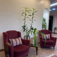 مبلمان هفت نفره با میز جلو مبلی و دوتا عسلی