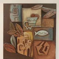 تابلوی سفالینه دست ساز (بسیار نفیس)