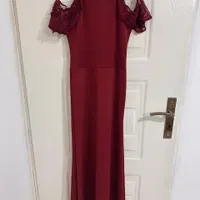 لباس مجلسی زرشکی برند زارا