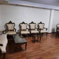 مبل ۷ نفره استیل و میز و صندلی ۱۰ نفره استیل