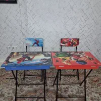 دوعدد میز صندلی تحریر تاشو در حدنو