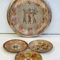 دیوار کوب مسی و برنجی قدیمی عتیقه