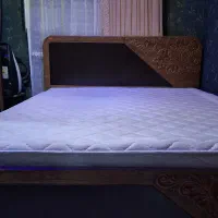 سرویس کامل خواب  کند MDF و با روکش طرح چوب