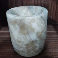 گلدان سنگ آلاباستر طبیعی