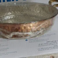 ماهیتابه مسی/اردور خوری/جاقاشقی/مربا خوری گلدار