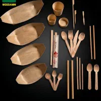 قاشق چنگال چوبی یکبارمصرف