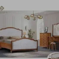 سرویس خواب با میز ارایش در حد نو چوب درجه یک