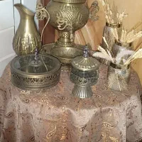 سماور ذغالی و فانوس