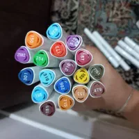 مارکر دو سر و مداد پلی کروم