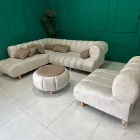 مبل ال شیاری ۷نفره با پاف
