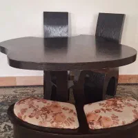 میز ناهارخوری ۴ نفره و مبلمان ۶ نفره