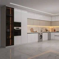 کابینت هایگلاس براق * سوپرمات