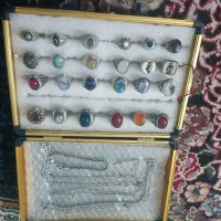 فروش کلی  جعبه انگشتر زنجیر نقره