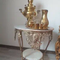 فروش میز و سماور ذغالی برنزی