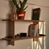 شلف دیواری مینیمال - کتابخانه و کافی بار