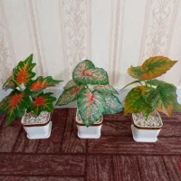 گل مصنوعی گلدان گیاه بوته