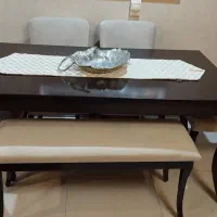 میز نهارخوری چوبی 6 نفره زیر قیمت