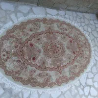 فرش گل برجسته بیضی شکل