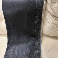 شال مشکی نگین دار