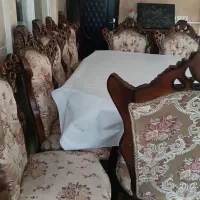 میزنهارخوری ۸نفره بسیار سالم صندلی سلطنتی