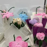 گل های دست ساز پیپ پاکن